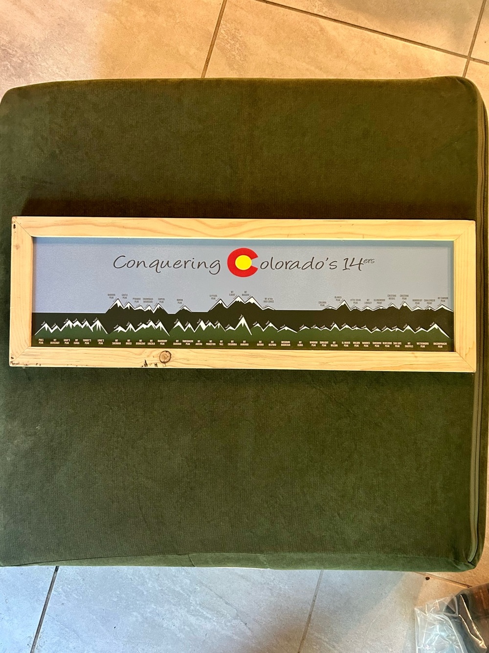 Conquering Colorado's 14ers Graphic Art Magnetic List